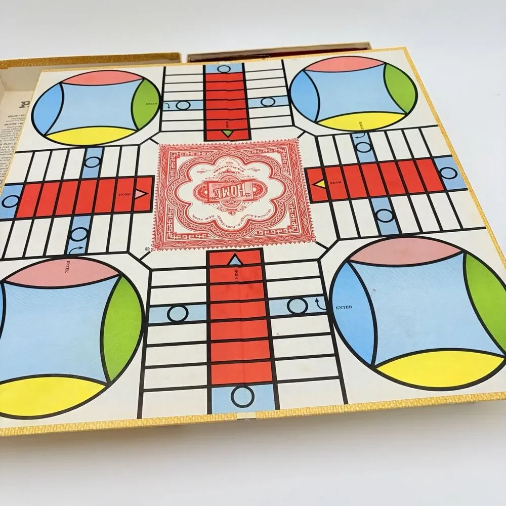 Vintage 1975 Selchow & Righter Parcheesi Board Game Vintage Complete